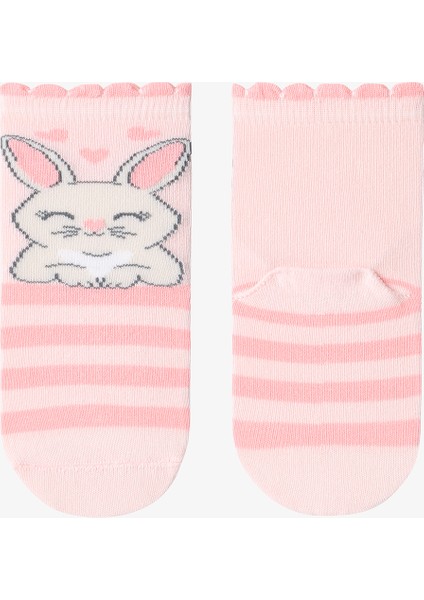 Çok Renkli Kız Çocuk Sweetie Bunny 4lü Soket Çorap