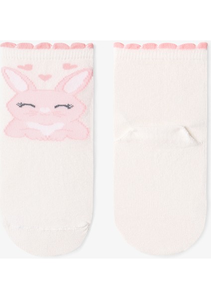 Çok Renkli Kız Çocuk Sweetie Bunny 4lü Soket Çorap