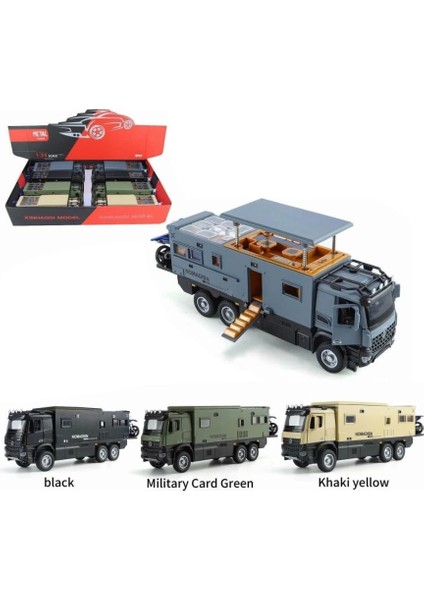 Bfs XHD-B3217 -Vardem Çek Bırak Işıklı ve Sesli Model Motorlu Karavan 1:24 modelleri