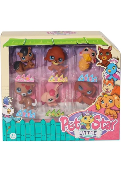 Bfs KZL-3046A2 Pet Star 6'lı Miniş Seti -Kızılkaya Oyuncak