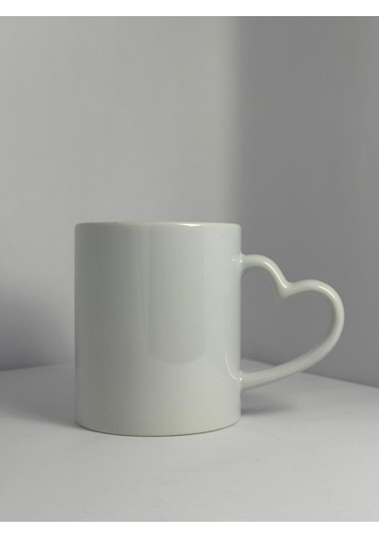 Kalpli Kulp Aşk ve Enerji Tasarımı Porselen Bardak | Yelkovanstudio fiyatları