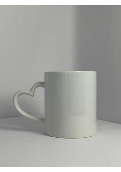 Kalpli Kulp Aşk ve Enerji Tasarımı Porselen Bardak | Yelkovanstudio fırsatları