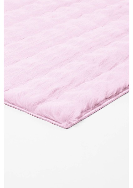 Maya Tavşan Tüyü Peluş Bubble Halı | Kaymaz Tabanlı Makinede Yıkanabilir Yumuşak Halı |beyaz| MYA01 fırsatları