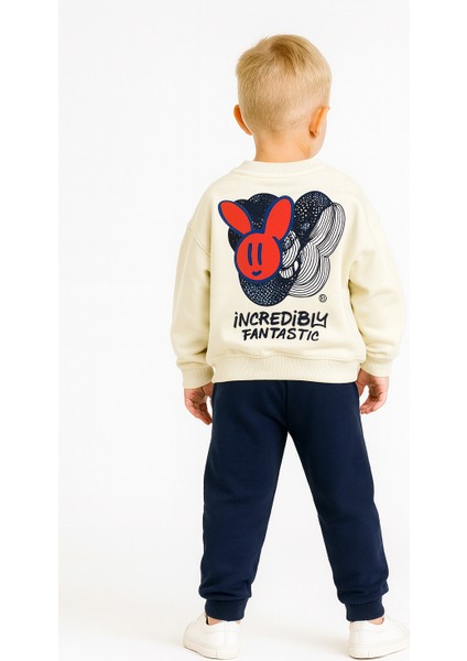 Erkek Çocuk Fantastic Baskılı Alt-Üst Takım Lacivert