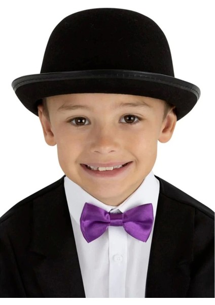 Bfs Charlie Chaplin Stil Çocuk Şapkası – Siyah Melon Parti Şapkası fırsatları