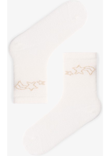 Çok Renkli Kız Çocuk Pink Rainbow Unicorn 4lü Soket Çorap