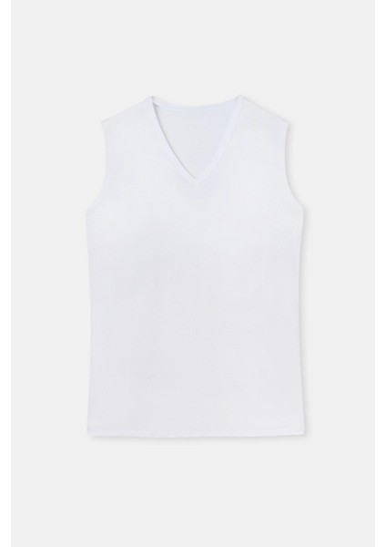 Erkek %100 Pamuk 2'li Paket V Yaka Kolsuz Atlet D1070 fiyatları