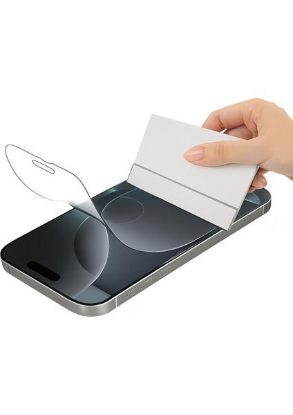 Apple iPhone 17 Pro Ekran Koruyucu 9h 0.3mm Nano Esnek Şeffaf