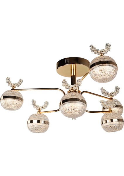 Lord Ledli 6.lı Avize Gold Kaplama modelleri