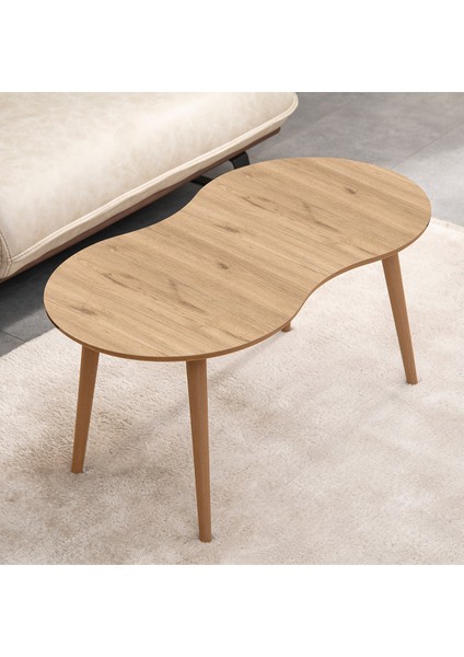 Moon Mdf Ahşap Orta Sehpa - Meşe