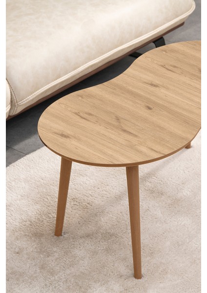 Moon Mdf Ahşap Orta Sehpa - Meşe fiyatları