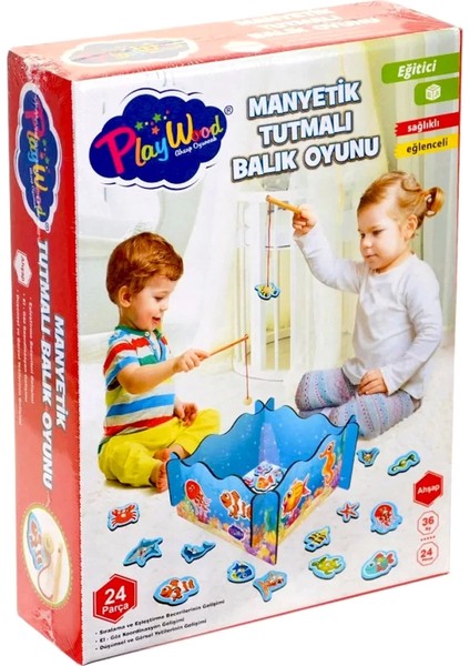 Bfs Playwood Ahşap Manyetik Balık Tutma Oyunu