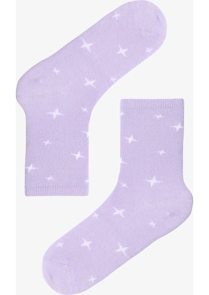 Çok Renkli Kız Çocuk Galaxy Unicorn 4lü Soket Çorap