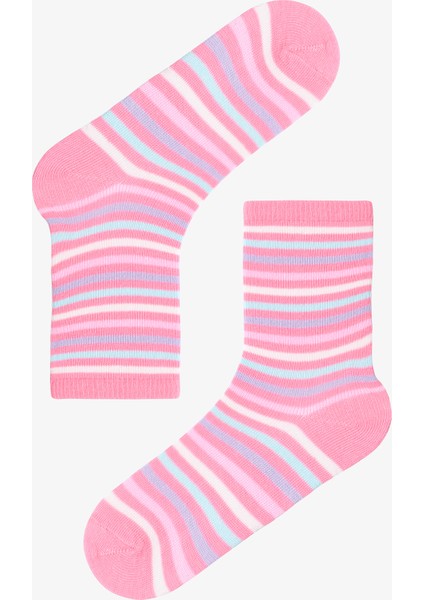 Çok Renkli Kız Çocuk Galaxy Unicorn 4lü Soket Çorap