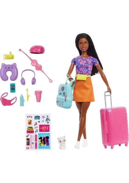 Bfs Nessiworld HGX55 Barbie Brooklyn Seyahatte Bebeği ve Aksesuarları fiyatları