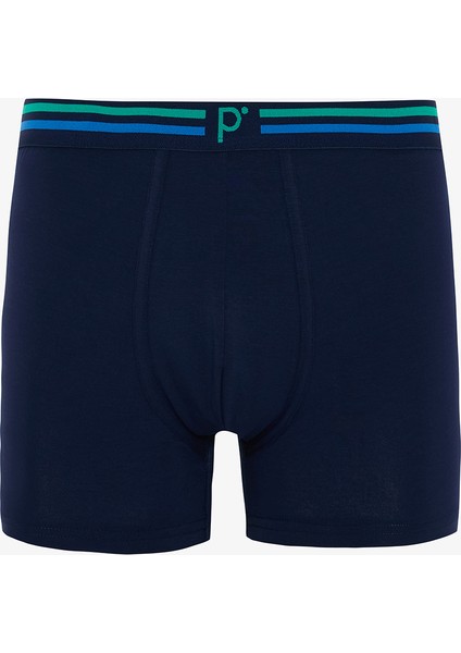 Erkek Çizgili Organik 3'lü Boxer