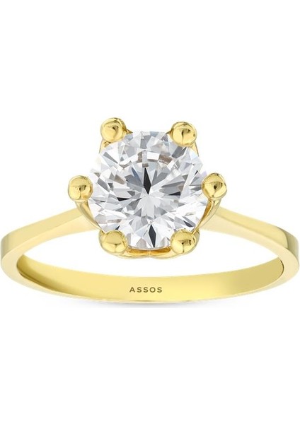 Altın Tektaş Yüzük - 14K