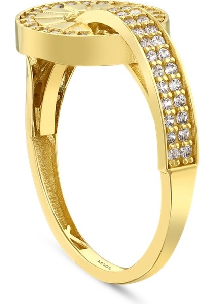 Altın Tasarım Yüzük - 14K