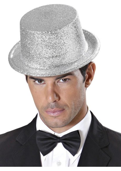 Bfs Gümüş Renk Uzun Plastik Simli Parti Şapkası fiyatları