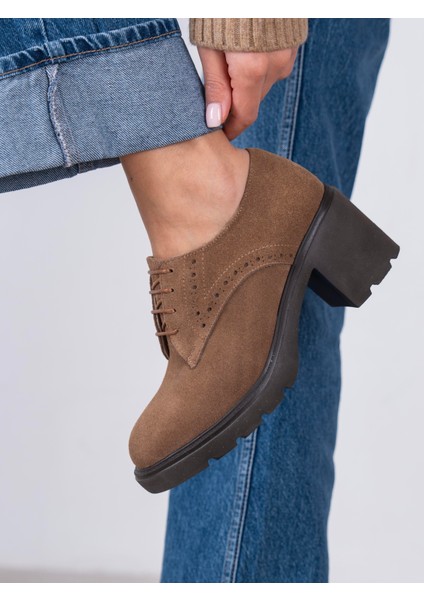 Svor Camel Süet Hakiki Deri Kadın Makosen fiyatları