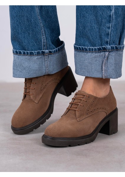 Svor Camel Süet Hakiki Deri Kadın Makosen fırsatları