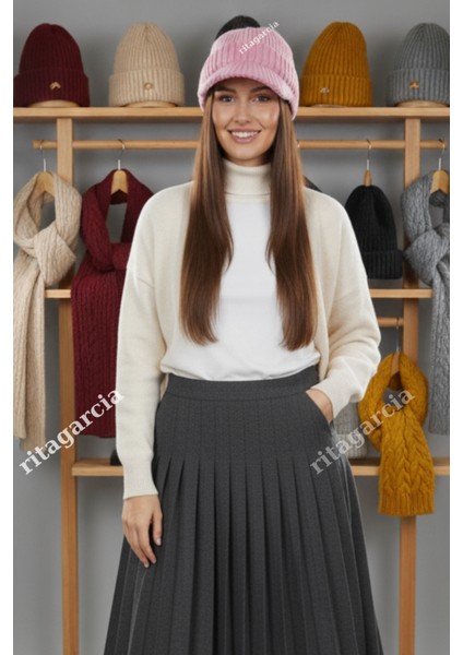 Premium Soft Örgü Şapka / Bere - Siperli Kışlık Cap Şapka indirimleri