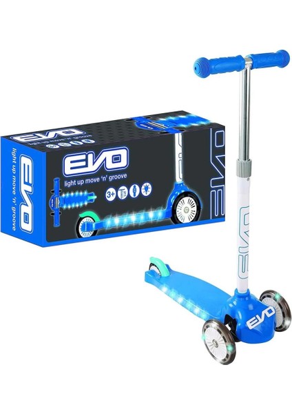 Bfs Evo Işıklı Move N Groove Mavi Üç Tekerlekli Scooter