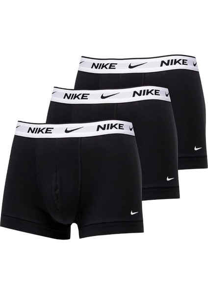 Dri Fit Essential Micro 3 Pack Micro 3 Lü Paket Kısa Boxer Siyah Beyaz Bantlı