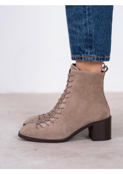 Hensy Vizon Süet Hakiki Deri Kadın Bot indirimleri