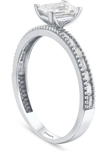 Altın Baget Yüzük - 14K