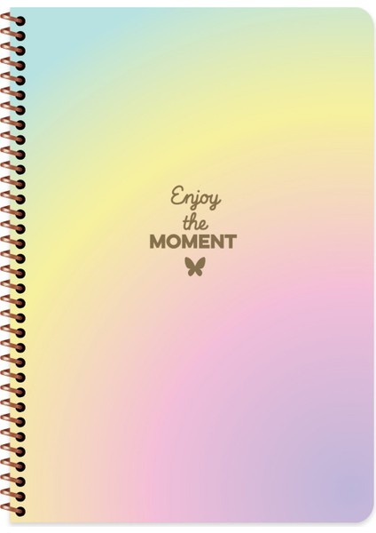 16,5X22,5 cm 80 Yaprak Çizgili Karton Kapak Spiralli Defter - Peritozu Serisi modelleri