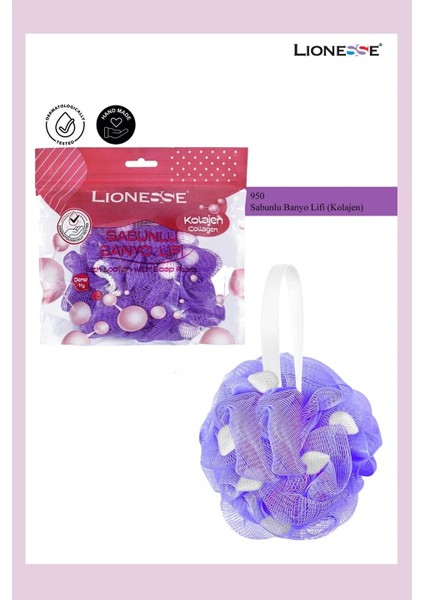 4’lü Sabunlu Banyo Lifi Seti Gliserinli Aromatik Lif Süngeri – Kolajen, Sakura, Çilek, Kavun fiyatları