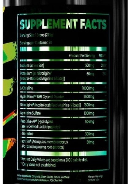 Pump Preworkout Agmantine Sulfate – Stım Free fiyatları