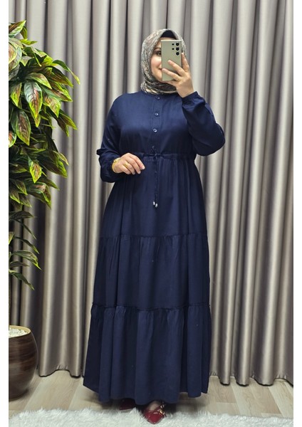 Kadın Tesettür Giyim Büyük Beden Üç Katlı Elbise fırsatları
