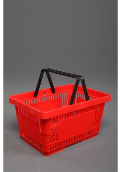 Market Plastik El Sepeti Kırmızı 22 Lt