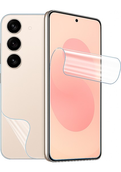 Samsung Galaxy S25 Fe Ekran ve Arka Kapak Koruyucu Film Ön+Arka Hidrojel Nano Esnek Şeffaf