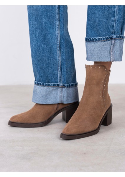 Hera Camel Süet Hakiki Deri Kadın Bot fiyatları