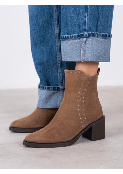 Hera Camel Süet Hakiki Deri Kadın Bot fırsatları