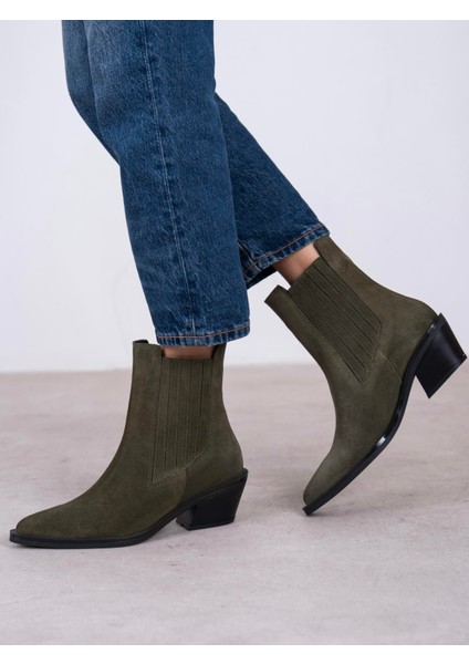 Lexis Haki Süet Hakiki Deri Kadın Bot modelleri