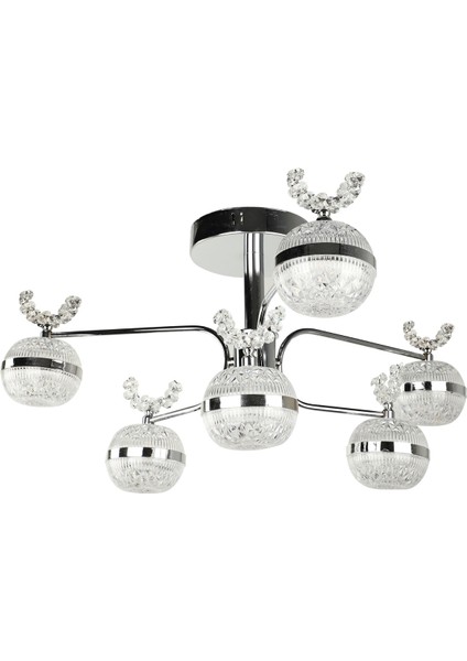 Lord Ledli 6.lı Avize Krom Kaplama modelleri