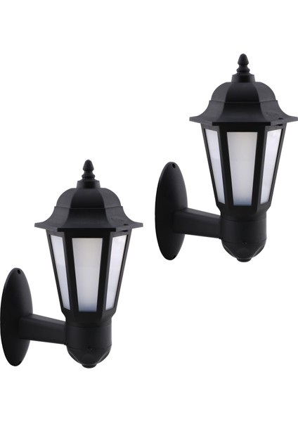 Bahçe Sokak Duvar Aplik Lamba Aydınlatma Lale Bahçe Armatürü Yandan Montaj E27 Duy Siyah Plastik indirimleri