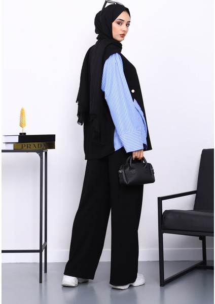 Siyah Garnili Tunik Pantolonlu Modal Takım fırsatları