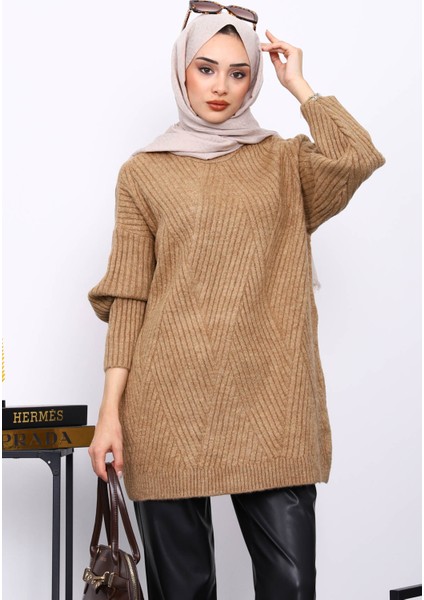 Vizon Bisiklet Yaka Triko Kazak