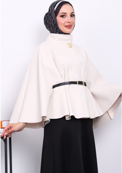 Taş Kemerli Kaşe Panço modelleri