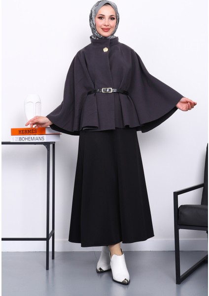 Antrasit Kemerli Kaşe Panço fiyatları