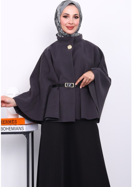 Antrasit Kemerli Kaşe Panço modelleri