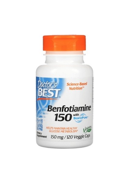 , Benfotiamine 150 With Benfopure, 150 Mg, 120 Vegi Kapsül