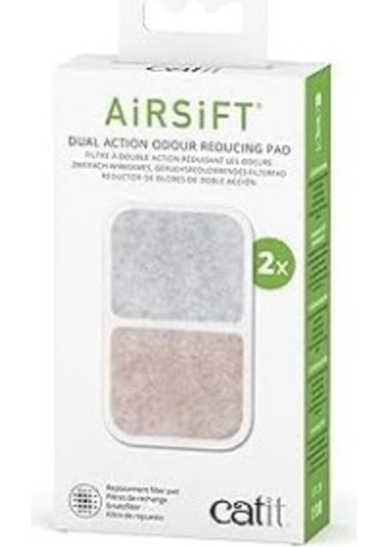 Catit Airsift Çift Etkili Hava Temizleme Pedi, 2'li Paket