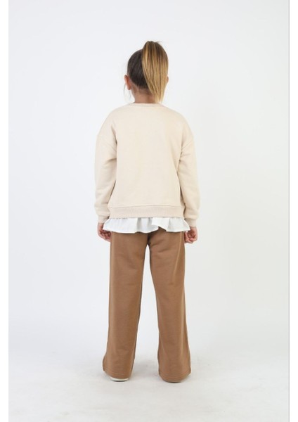 Kız Ayçiçek Detaylı Eşofman Takımı indirimleri