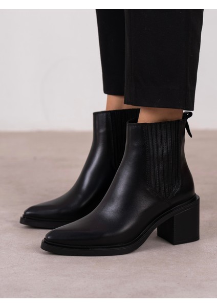 Fidra Siyah Hakiki Deri Kadın Bot
